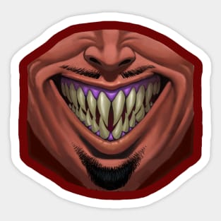 Devilish Grin Mask & Sticker